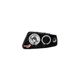 headlights AUDI A4 99-01 _ 2 halo rims _ black