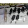 Kit Fecho Central Universal + Pistolas + 2 Comandos Com Chave Retratil Tipo Audi / VW C/2 Anos De Garantia