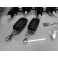 Kit Fecho Central Universal + Pistolas + 2 Comandos Com Chave Retratil Tipo Audi / VW C/2 Anos De Garantia