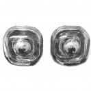 Jogo de piscas Audi / Seat / Skoda cr&oacute;mio/transparente