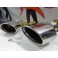Kit De 2 Ponteiras De Escape Oval Tipo Cupra 142x80mm X 210MM 100% De Inox
