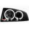 headlights Audi A4 8E 01-04 _ 2 halo rims _ black