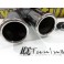 Ponteiras De Escape Dupla 2x 65mm X 220MM