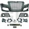 PáraChoquesF (1032653) Audi A3 08-12, Front, LACKIERF, Tuning Sport, preto, crómio
