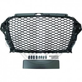 Grelha de radiador (1033240) Audi A3 12-16, RS3-OPTIK, preto