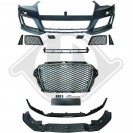 P&aacute;raChoquesF (1033450) Audi A3 12-16 LACKIERF c/grelha CHROM-SCHWARZ