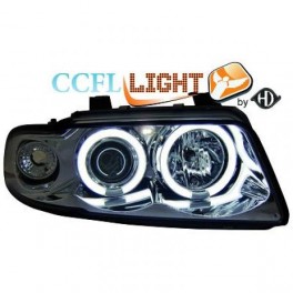 Farois frontais (1016481) Audi A4 95-98, cr&oacute;mio, CCFL LIGHT