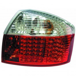 Farois traseiros (1017995) Audi A4 00-04 LIMOUSINE, brilhante, branco/vermelho