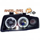 Farois frontais (1017580) Audi A4 00-04 preto, transparente