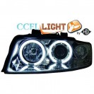 Farois frontais (1017481) Audi A4 01-04 cr&oacute;mio, transparente, CCFL LIGHT