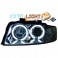 Farois frontais (1017481) Audi A4 01-04 crómio, transparente, CCFL LIGHT
