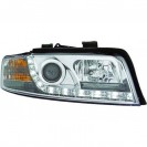 Farois frontais (1017485) Audi A4 00-04 cr&oacute;mio, transparente, DRAGON LIGHTS