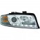Farois frontais (1017485) Audi A4 00-04 crómio, transparente, DRAGON LIGHTS