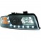 Farois frontais (1017585) Audi A4 00-04 preto, transparente, DRAGON LIGHTS