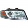 Farois frontais (1017486) Audi A4 00-04 crómio, transparente