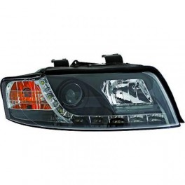 Farois frontais (1017586) Audi A4 00-04 preto, transparente