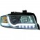 Farois frontais (1017587) Audi A4 00-04 preto, transparente
