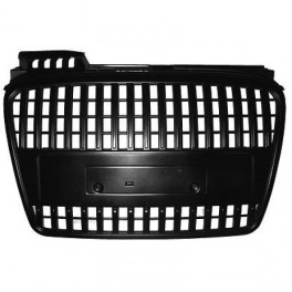 Grelha de radiador (1017640) Audi A4 04-07, preto