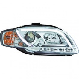 Farois frontais (1017687) Audi A4 04-07 cr&oacute;mio, transparente