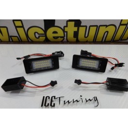 Suporte De Lampada De Matricula Com Led Branco Audi A1, A3, A4 B8, A5, A6, A7, Q3, Q5, Q7, TT, TTS, TTRS