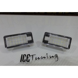 Suporte De Lampada De Matricula Com Led Branco Para Audi A3 8P, A4 B6, B7, A6 4F, A8, Q7