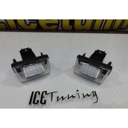 Suporte De Lampada De Matricula Com Led Branco Para Peugeot 206, 206+, 207, 407, 406, 306, 307, 308, 5008, Partner