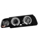 headlights BMW E38 7er 94-98 _ 2 halo rims _ black