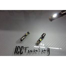 Led Can Bus BA9S / 4W C/Casquilho Branco 1.5W, 65 Lumens