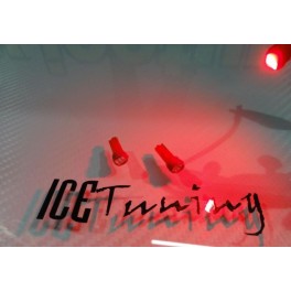 Led T5 Vermelho 1W, 30 LUMENS Led Samsung C/1 Ano De Garantia