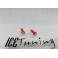 Led T5 Vermelho 1W, 30 LUMENS Led Samsung C/1 Ano De Garantia