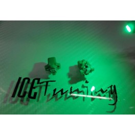 Led B8.3D com casquilho Verde 1W, 30 LUMENS C/1 Ano De Garantia C/leds Samsung