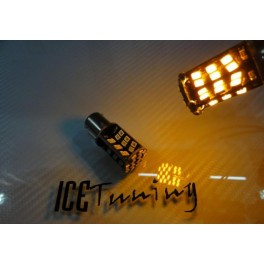 Led Can Bus BAU15S / Polo Descentrado Amarelo 5W, 450 LUMENS C/1 Ano De Garantia
