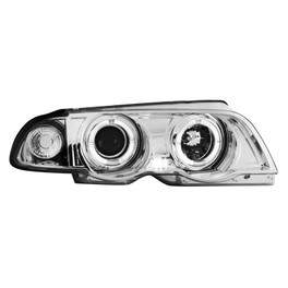 headlights BMW E46 4d 98-01 _ 2 LED halo rims