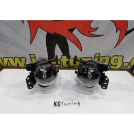 Far&oacute;is de nevoeiro com luz branca 5000k para BMW E90, E91, E60, E61 com para-choques frontal M3 ou M5 em cristal