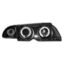 headlights BMW E46 4d 98-01 _ 2 halo rims _ black
