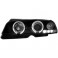 headlights BMW E46 2d 98-01 _ 2 halo rims