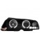 headlights BMW E46 2d 98-01 _ 2 halo rims_black