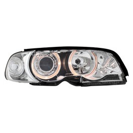 headlights BMW E46 2D 98-02 _ 2 halo rims