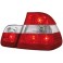 Faróis / farolins bmw e46 4 portas 98-01 vermelho cristal