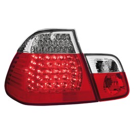 LED taillights BMW E46 4D 98-01 _ red/crystal