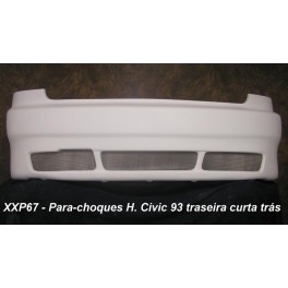 Para-choques Honda Civic 93 traseira curta tr&aacute;s em fibra