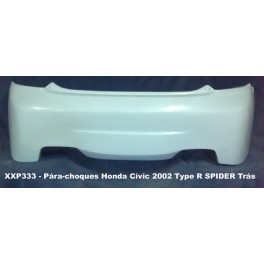 P&aacute;rachoques Honda Civic 2002 Type R SPIDER Tr&aacute;s em fibra