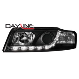 DAYLINE headlights AUDI A4 8E 01-04 _ drl-optic _ black
