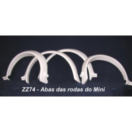 Abas das rodas do mini em fibra