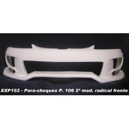 Para-choques Peugeot 106 2&ordm; mod. radical frente em fibra