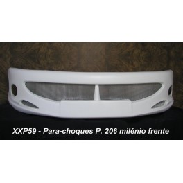 Para-choques Peugeot 206 Frente (novo) em fibra