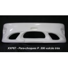 Para-choques Peugeot 206 vulcão trás em fibra