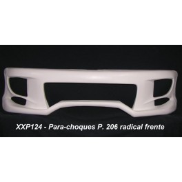Para-choques Peugeot 206 radical frente em fibra