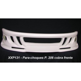 Para-choques Peugeot 206 cobra frente em fibra