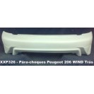 P&aacute;ra-choques Peugeot 206 WIND Tr&aacute;s em fibra